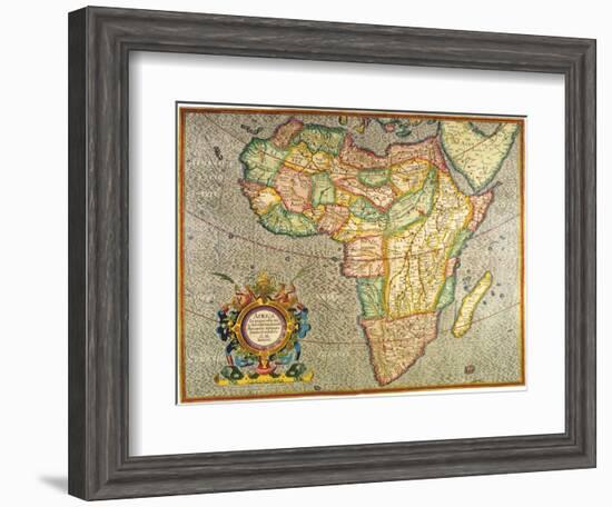 Map of Africa 1633-Gerardus Mercator-Framed Giclee Print