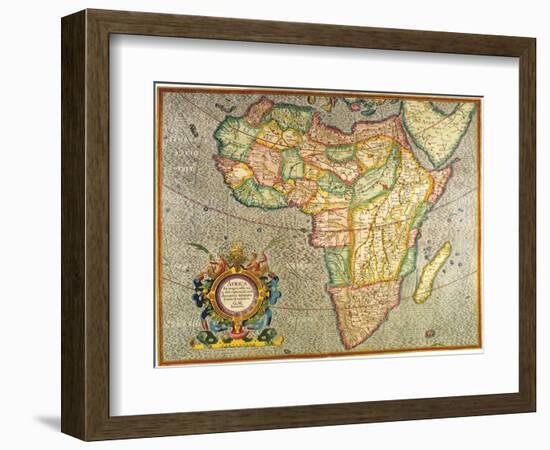 Map of Africa 1633-Gerardus Mercator-Framed Giclee Print