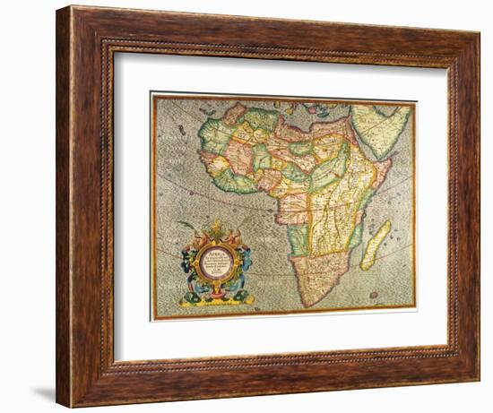 Map of Africa 1633-Gerardus Mercator-Framed Giclee Print