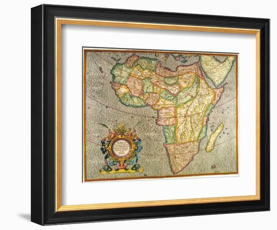 Map of Africa 1633-Gerardus Mercator-Framed Giclee Print