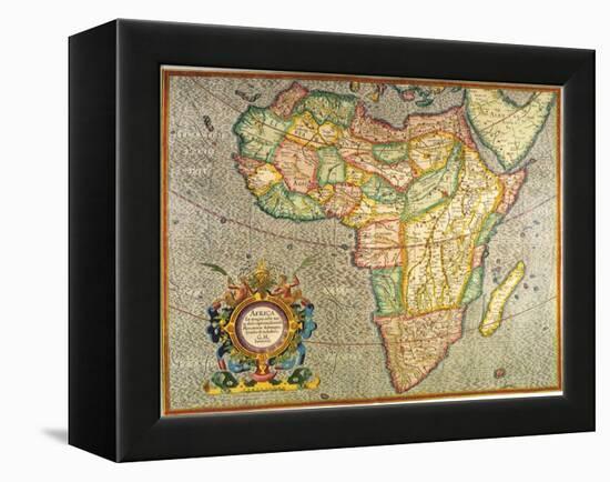Map of Africa 1633-Gerardus Mercator-Framed Premier Image Canvas