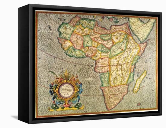Map of Africa 1633-Gerardus Mercator-Framed Premier Image Canvas