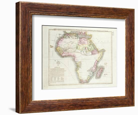 Map of Africa, 1821-null-Framed Giclee Print