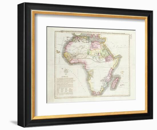 Map of Africa, 1821-null-Framed Giclee Print