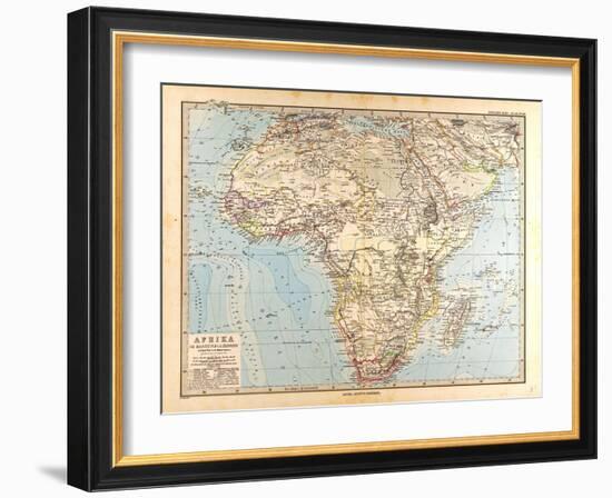 Map of Africa, 1872-null-Framed Giclee Print