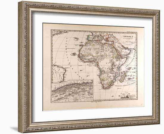 Map of Africa, 1874-null-Framed Giclee Print