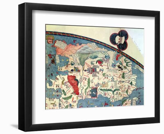 Map of Africa, after an Original of 1447-null-Framed Giclee Print