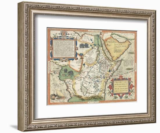 Map of Africa and the Arabian Peninsula-Abraham Ortelius-Framed Giclee Print