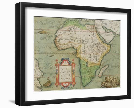 Map of Africa, from the "Theatrum Orbis Terrarum"-null-Framed Giclee Print