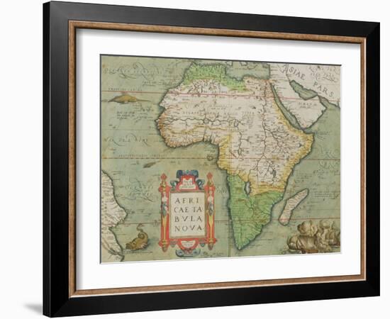 Map of Africa, from the "Theatrum Orbis Terrarum"-null-Framed Giclee Print