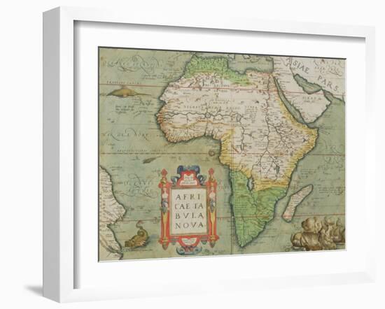 Map of Africa, from the "Theatrum Orbis Terrarum"-null-Framed Giclee Print