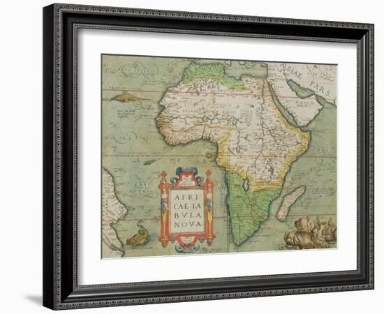 Map of Africa, from the "Theatrum Orbis Terrarum"-null-Framed Giclee Print