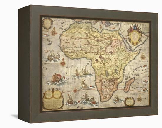 Map of Africa in 1686-Joan Blaeu-Framed Premier Image Canvas