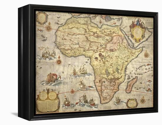 Map of Africa in 1686-Joan Blaeu-Framed Premier Image Canvas