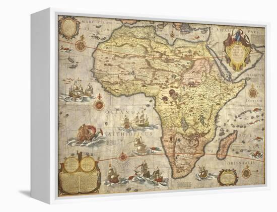 Map of Africa in 1686-Joan Blaeu-Framed Premier Image Canvas