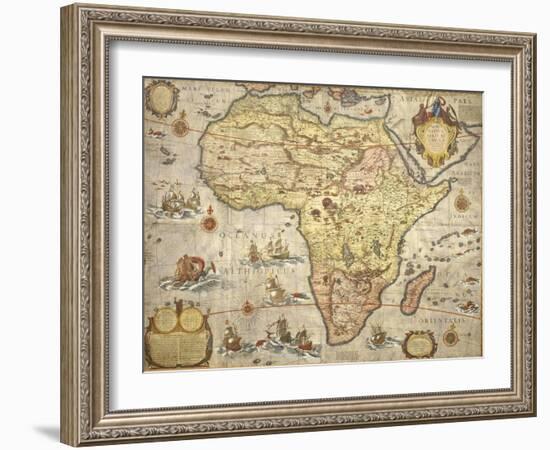 Map of Africa in 1686-Joan Blaeu-Framed Giclee Print