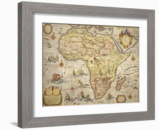 Map of Africa in 1686-Joan Blaeu-Framed Giclee Print