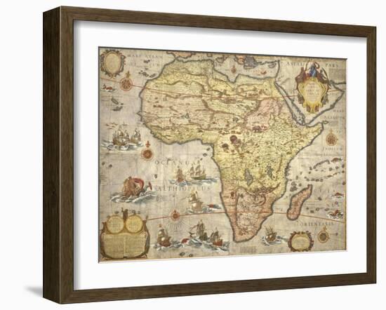 Map of Africa in 1686-Joan Blaeu-Framed Giclee Print