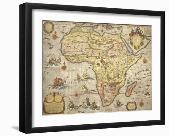 Map of Africa in 1686-Joan Blaeu-Framed Giclee Print