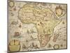 Map of Africa in 1686-Joan Blaeu-Mounted Giclee Print