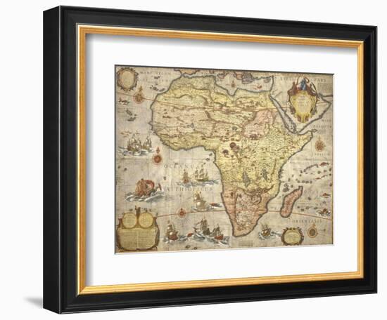 Map of Africa in 1686-Joan Blaeu-Framed Giclee Print