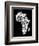 Map of Africa Map, Text Art-Michael Tompsett-Framed Art Print