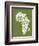 Map of Africa Map, Text Art-Michael Tompsett-Framed Art Print