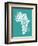 Map of Africa Map, Text Art-Michael Tompsett-Framed Art Print