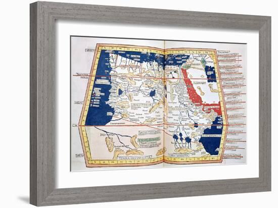 Map of Africa, Plate 18 from an Atlas of the World, 1486-Ptolemy-Framed Giclee Print