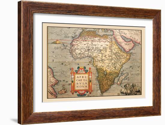 Map of Africa-Abraham Ortelius-Framed Art Print