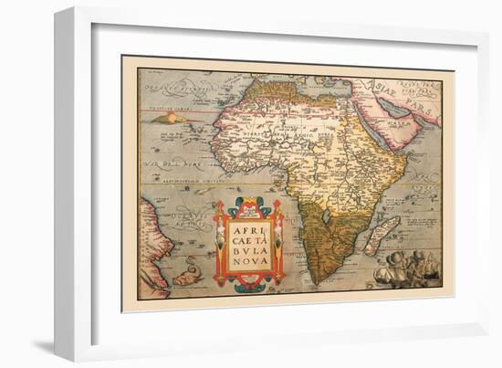 Map of Africa-Abraham Ortelius-Framed Art Print