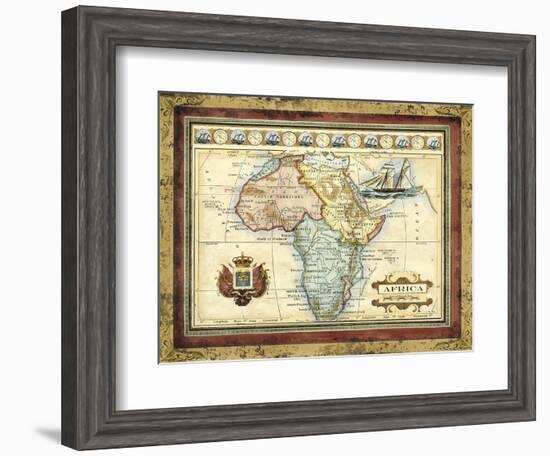 Map of Africa-Vision Studio-Framed Art Print