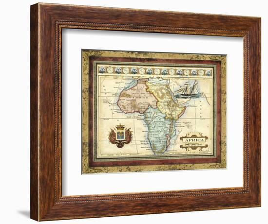 Map of Africa-Vision Studio-Framed Art Print