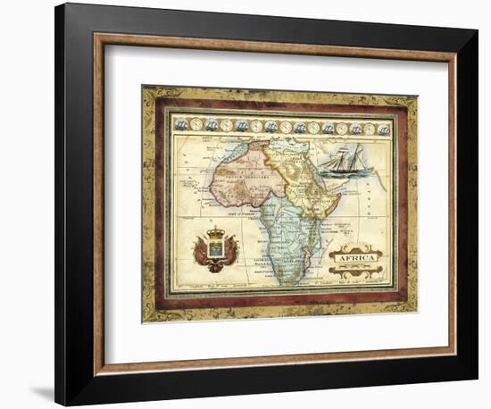 Map of Africa-Vision Studio-Framed Art Print