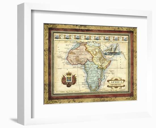 Map of Africa-Vision Studio-Framed Art Print