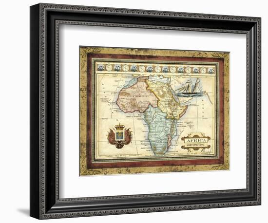 Map of Africa-Vision Studio-Framed Art Print