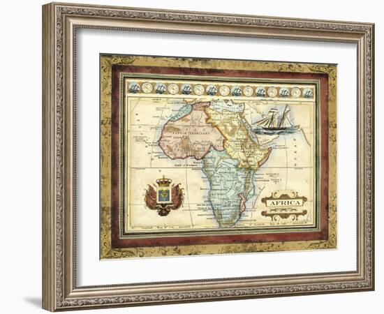 Map of Africa-Vision Studio-Framed Art Print