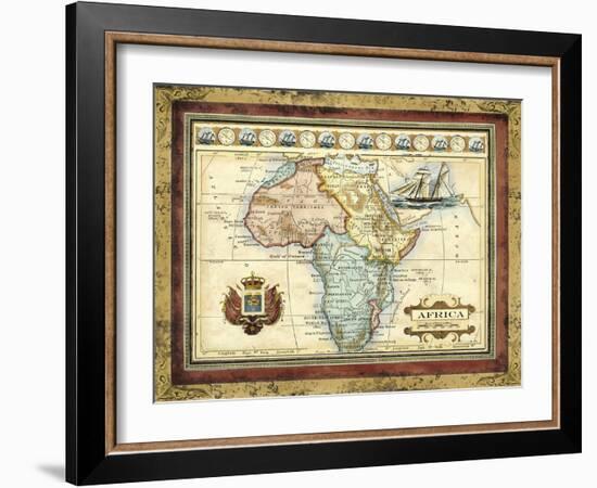 Map of Africa-Vision Studio-Framed Art Print