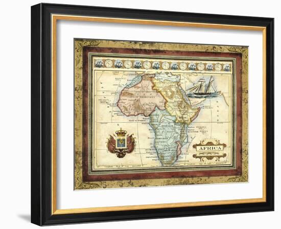 Map of Africa-Vision Studio-Framed Art Print