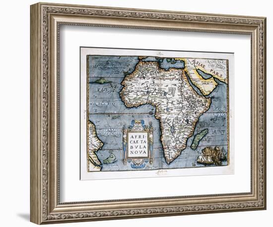 Map of Africa-Abraham Ortelius-Framed Art Print