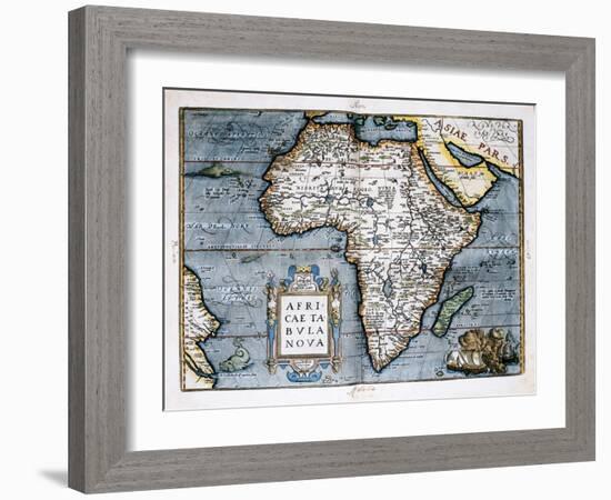 Map of Africa-Abraham Ortelius-Framed Art Print