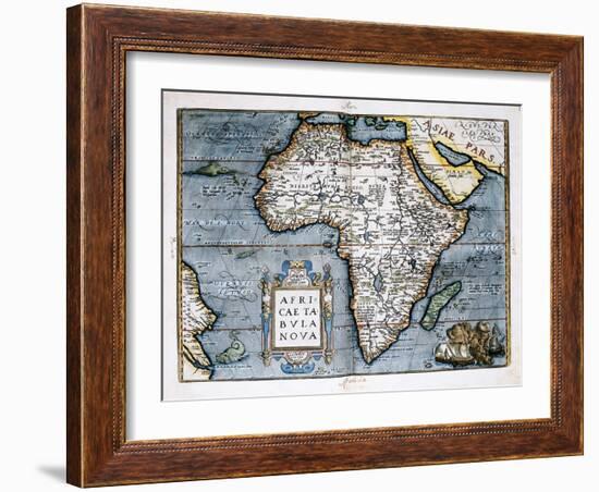 Map of Africa-Abraham Ortelius-Framed Art Print