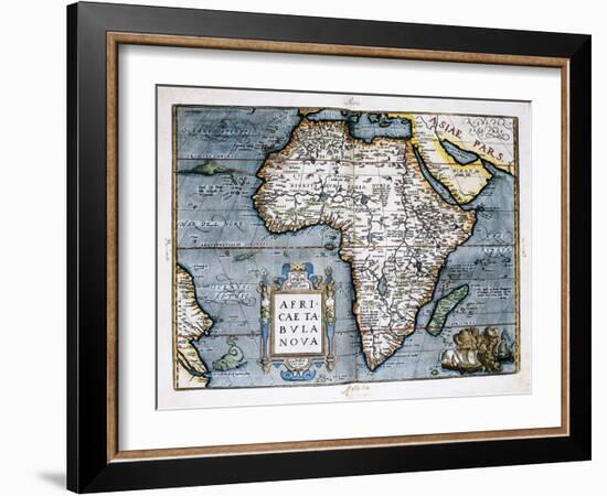 Map of Africa-Abraham Ortelius-Framed Art Print