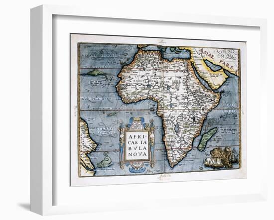 Map of Africa-Abraham Ortelius-Framed Art Print