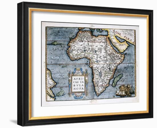 Map of Africa-Abraham Ortelius-Framed Art Print