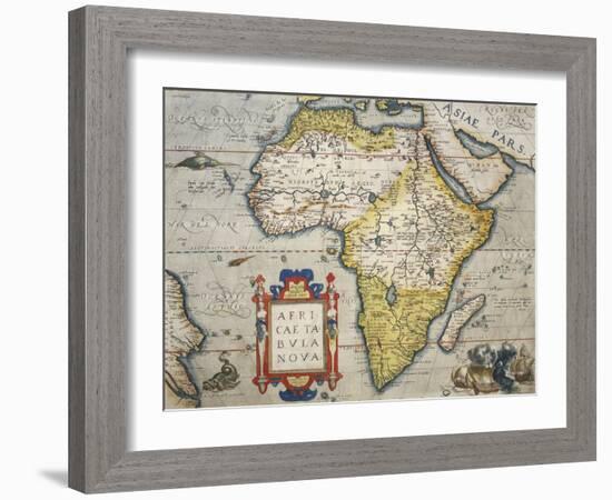 Map of Africa-null-Framed Giclee Print