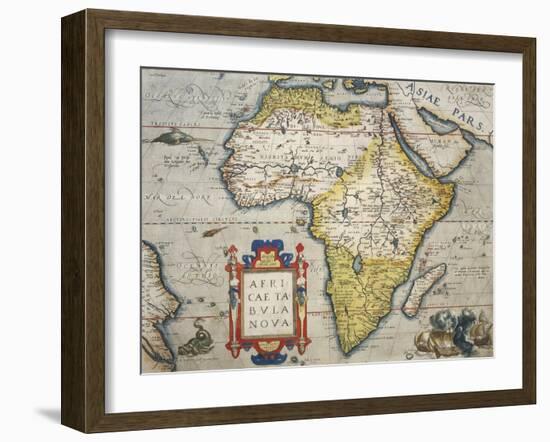 Map of Africa-null-Framed Giclee Print