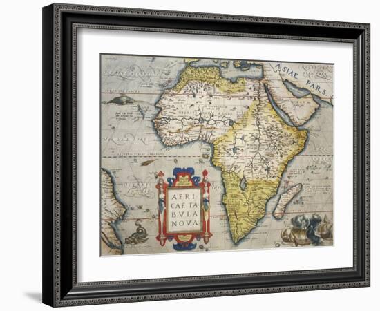 Map of Africa-null-Framed Giclee Print