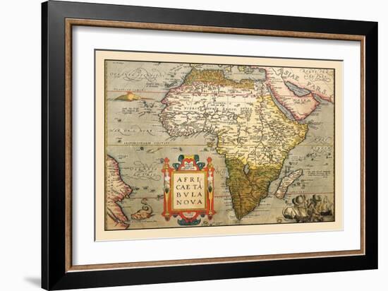 Map of Africa-Abraham Ortelius-Framed Art Print