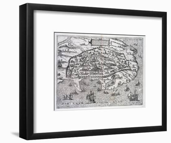 Map of Alexandria, Egypt, c1625-Unknown-Framed Giclee Print